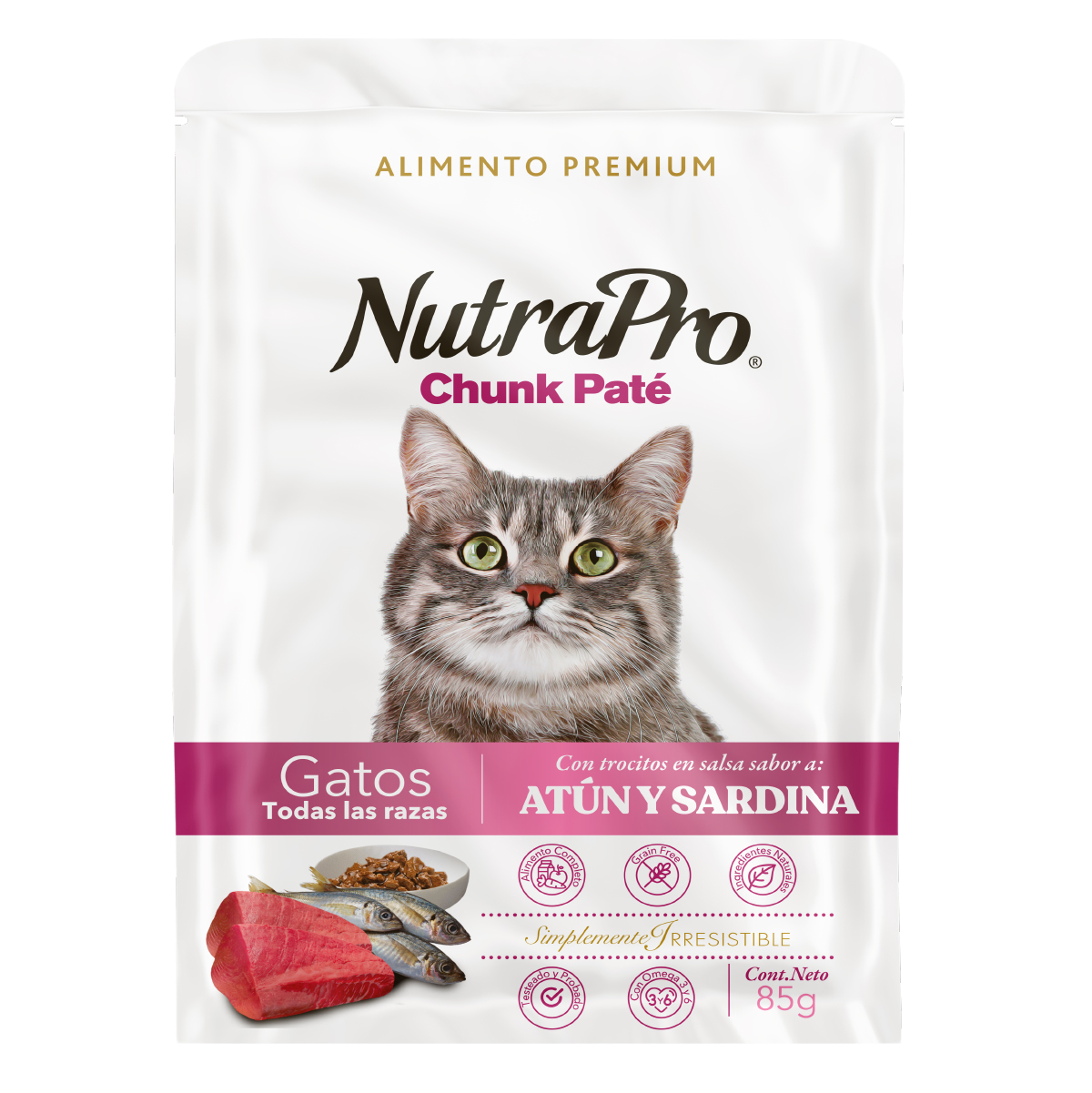 Nutra Pro Pouch Atún Sardina 85gr